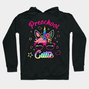 Kids Awesome Preschool Cutie Unicorn T Shirt Gift Idea Hoodie